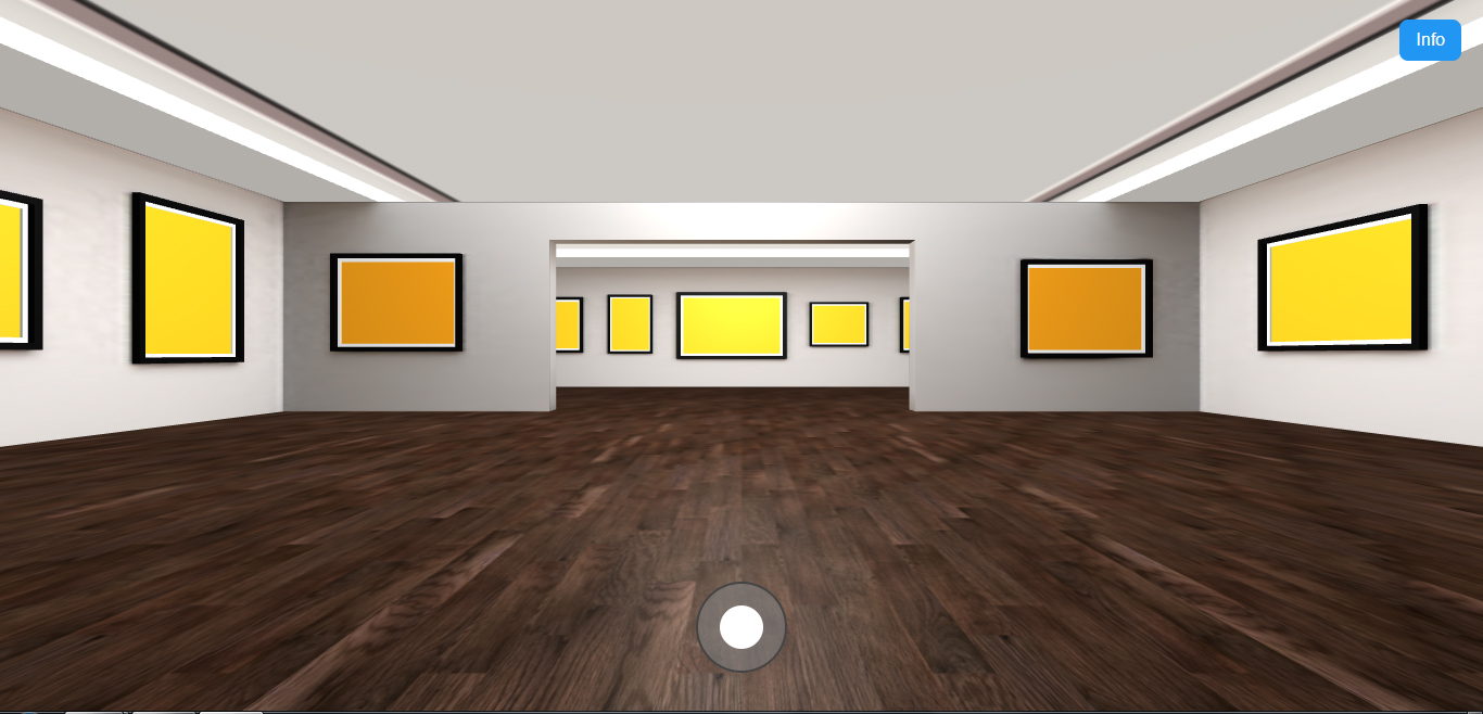 interactive online art gallery with paintings