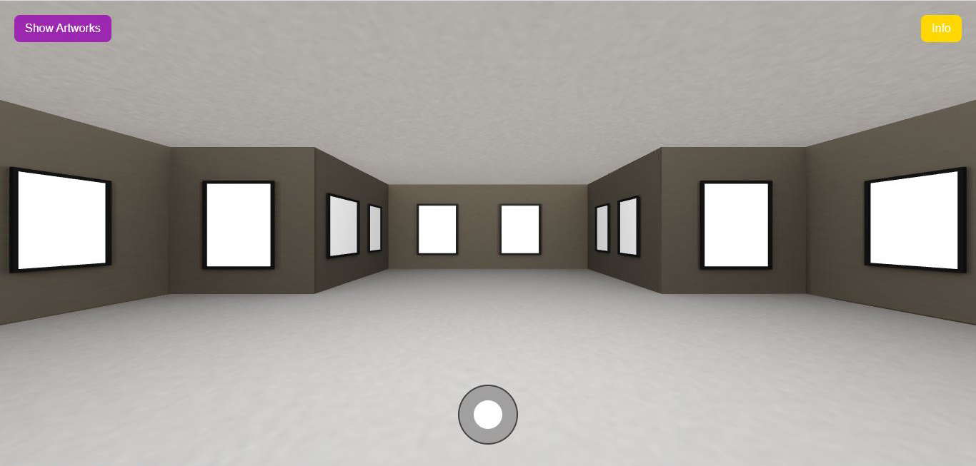 digital art and AI themed virtual exhibition